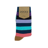 Cognac // Striped Socks - Zockz