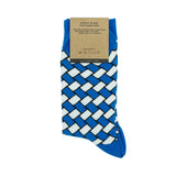 Blue Weave // Patterned Socks - Zockz