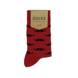 La Moustache Rouge // Patterned Socks - Zockz