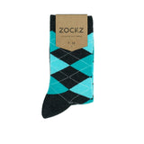 Icy Charcoal // Argyle Socks - Zockz