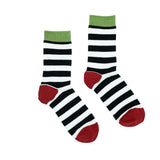 Jingle Bell // Striped Socks - Zockz