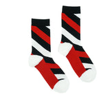 Black Rose // Striped Socks - Zockz