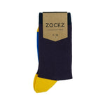 Gold in the Navy // Patterned Socks - Zockz