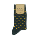 Yellow Dotted Road // Polka Dot Socks - Zockz