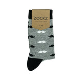 La Moustache Noir // Patterned Socks - Zockz