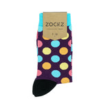 Purple Trip // Polka Dot Socks - Zockz