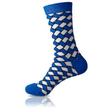 Blue Weave // Patterned Socks - Zockz