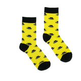 Black & Yellow // Patterned Socks - Zockz