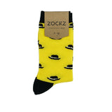 Black & Yellow // Patterned Socks - Zockz