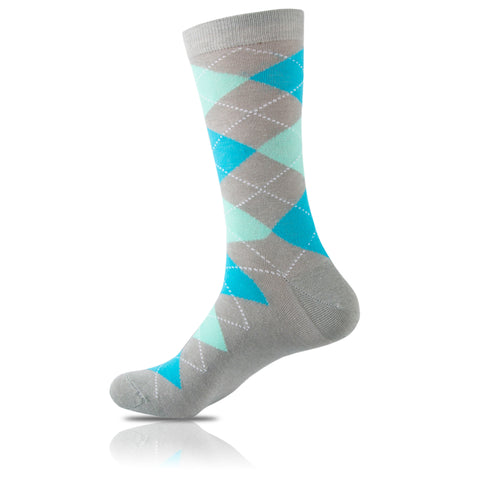 Shades of Blue // Argyle Socks - Zockz