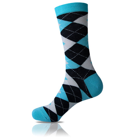 Evening Blues // Argyle Socks - Zockz