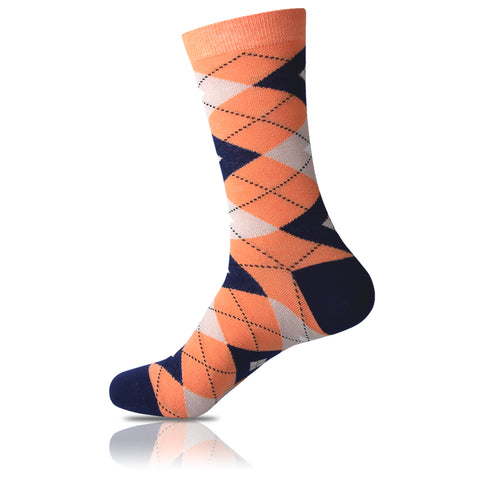 Tender Salmon // Argyle Socks - Zockz