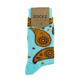 Paisley Browns // Patterned Socks - Zockz