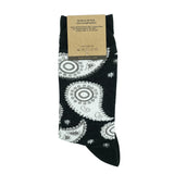 Paisley Whites // Patterned Socks - Zockz