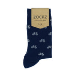 Ridin Blue // Patterned Socks - Zockz